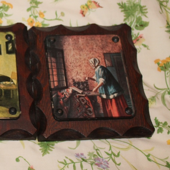 Dutch print on wood pictures set of 3 - Picture 6 of 7